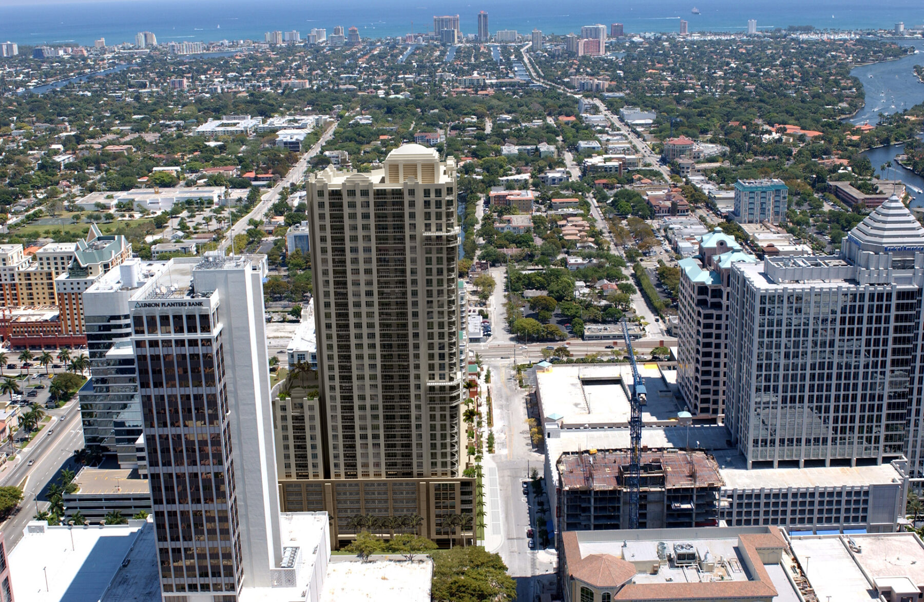 render, renders, exterior, diurno, edificios, aereo, miami, fotomontaje